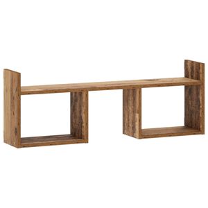 vidaXL Sienas plaukts Vecs koks 90 x 17 x 32 cm Inženierijas koks