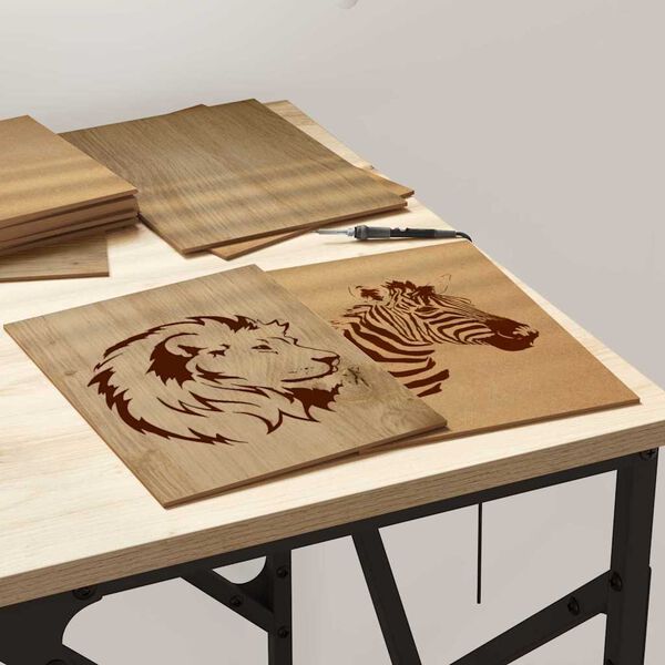 vidaXL Dekora Paneli 12 pcs amatnieku ozola 21 x 30 x 0.3 cm