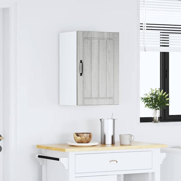 vidaXL virtuves sienas skapis "Lucca" Pelēks Sonoma Engineered Wood
