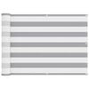 vidaXL Balkona ekrāns Gai&scaron;i pelēks un balts 75 x 200 cm