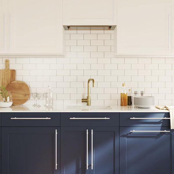 vidaXL skapja rokturi, 5 gab., sudraba, 320 mm, nerūsējo&scaron;ais tērauds