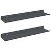 vidaXL Peldējo&scaron;ais plaukts 2 gab. Antracīts 40 x 8,5 x 2,5 cm Tērauds