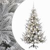 vidaXL Mākslīgā Ziemassvētku egle ar bumbiņu 120 cm 150 LED