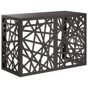 vidaXL Gaisa kondicioniera pārsegs Melns 90 x 40 x 60 cm Tērauds