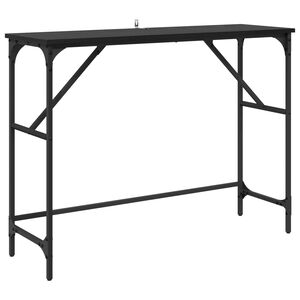 vidaXL Konsoles galds Melns ozolkoks 100 x 32 x 75 cm