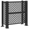 vidaXL Atkritumu tvertņu režģis Antracīta 123 x 47 x 114 cm PP