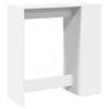 vidaXL bāra galds ar plauktiem, balts, 101x40x103,5 cm