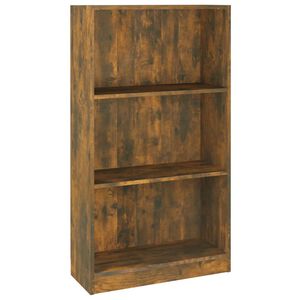 vidaXL grāmatu plaukts, ozola krāsa, 60x24x109 cm, inženierijas koks
