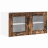 vidaXL Piekarams skapītis Kūpināts ozols un balts 80 x 31 x 40 cm