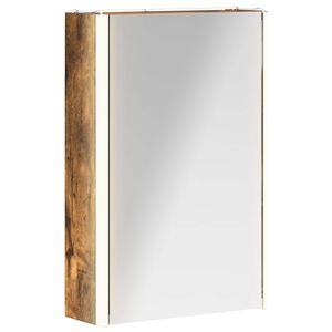 vidaXL Vannas istabas spoguļu skapis Dūmaka ozols 33 x 11,5 x 50 cm