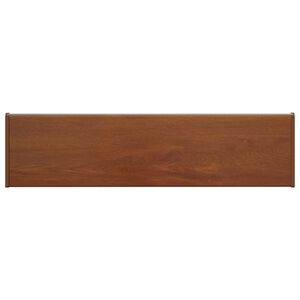 vidaXL Logu palodze Brūna koks 100 x 25 x 4,5 cm PVC