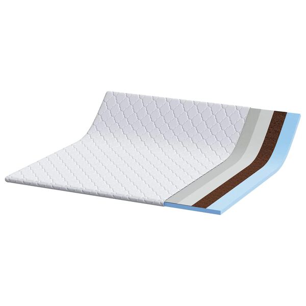 vidaXL Kokosriekstu spilventiņ&scaron; Balts 180 x 200 cm Žakarda audums