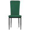 vidaXL virtuves krēsli, 2 gab., tumši zaļš samts