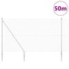 vidaXL Žoga āķis Sudraba 50 x 1,5 m (12 x 12 mm acu tīkls) Tērauds