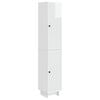 vidaXL Skapju komplekts 2 pcs Spīdīgi balts 34,5 x 33 x 90 cm