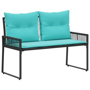 vidaXL Āra sols 2 -Seater 4 gab. 110 x 59 x 82 cm poliratāns