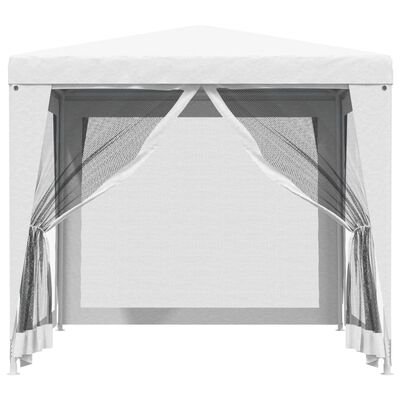 vidaXL svinību telts ar 4 sieta sienām, 2,5x2,5 m, balta