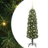 vidaXL Mākslīgā Ziemassvētku eglīte su 150 LED ar statīvu Zaļa 120 cm