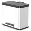 Hailo atkritumu tvertne Oko Duo Plus, L, 17 l + 9 l, balta, 0630-230