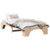 vidaXL Gultas rāmis Dabiska 75 x 190 cm Ciets priedes koks