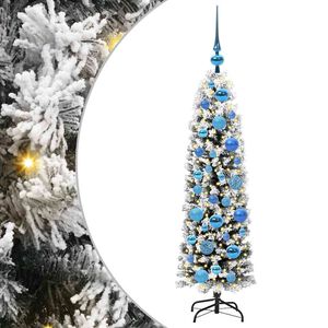 vidaXL Mākslīgā Ziemassvētku eglīte su 150 LED ar statīvu Zaļa 120 cm