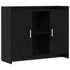 vidaXL Puse Black Oak 98,5 x 33 x 80 cm Inženierijas koks