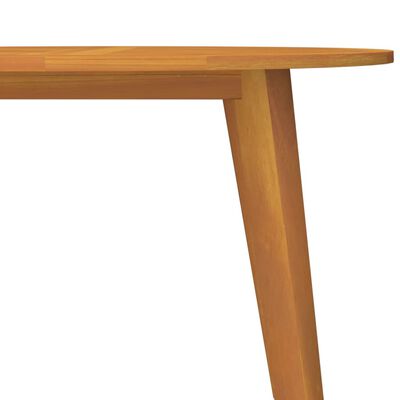 vidaXL dārza galds, Ø110x75 cm, akācijas masīvkoks