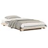 vidaXL Gultas rāmis Brūna 75 x 190 cm Ciets priedes koks