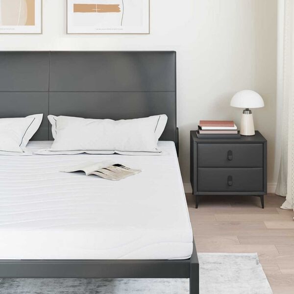 vidaXL Matracis Balts 200 x 200 cm Gela atmiņas putu