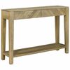 vidaXL Konsoles galds ar atvilktni Dabiski pelēks 110 x 30 x 80 cm