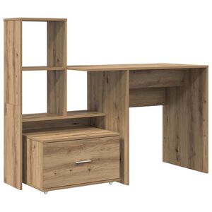 vidaXL Galds Artisānā ozols Inženierijas koks 131,5 x 50 x 106,5 cm