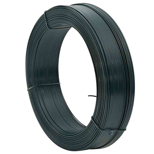 vidaXL žoga sasaistes stieple, 250 m, 2,3/3,8 mm, melni zaļ&scaron; tērauds