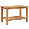 vidaXL Kafijas galdiņ&scaron; Brūna 70 x 40 x 45 cm Ciets tek&scaron;a koks