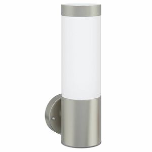 vidaXL Āra sienas gaisma Sudraba 12 x 8,5 x 27 cm