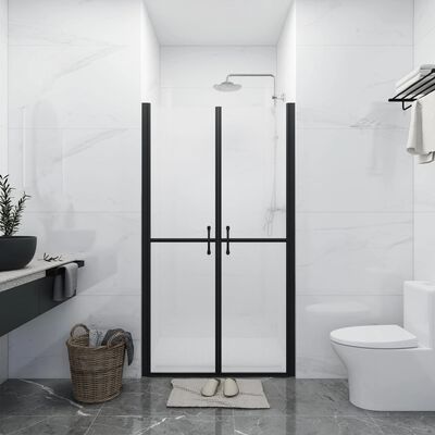 vidaXL dušas durvis, (78-81)x190 cm, ESG, matētas