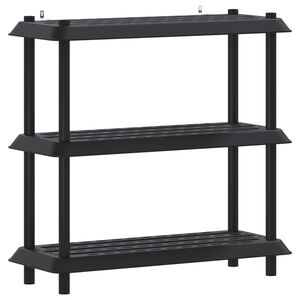 vidaXL Plauktu vienība 3 līmeņi 100 x 40 x 96 cm PP Antracīta