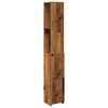 vidaXL vannasistabas skapītis veca koka 25x25x170 cm inženierijas koks