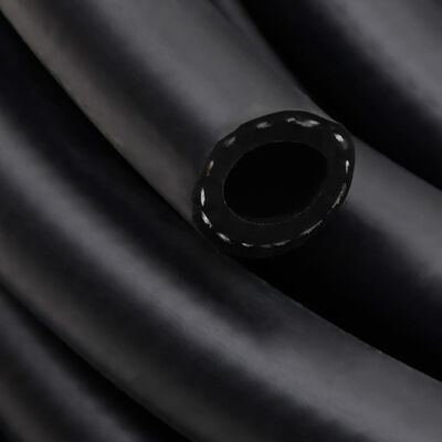 vidaXL hibrīda gaisa šļūtene, melna, 0,6", 2 m, gumija un PVC