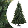 vidaXL Mākslīgā Saliekamā Ziemassvētku Egle 120 cm PVC un metāls Zaļa