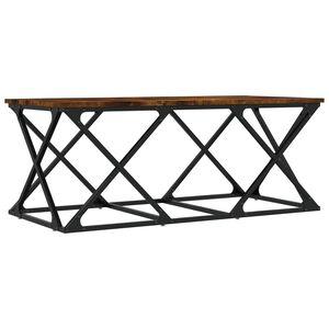 vidaXL kafijas galdiņ&scaron;, koka krāsa, 100x49x40 cm, inženierijas koks