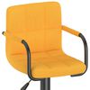 vidaXL bāra krēsli, 2 gab., sinepju dzeltens audums