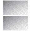 vidaXL Trepju paklājs Taisnstūra 2 pcs Sudraba 70 x 40 cm Alumīnijs