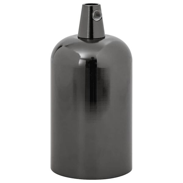 vidaXL Lampu turētāji 2 gab Glossy Black E27