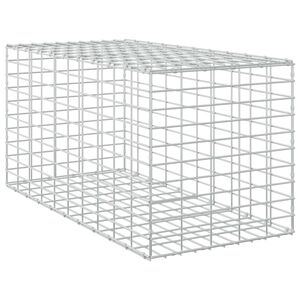vidaXL Gabions ar 3,5 mm stiepli un 5x10 cm sietu 50x100x50 cm