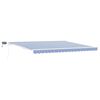 vidaXL Nolokāms markīze Zila un balta 500 &times; 300 cm