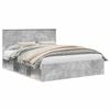 vidaXL Gultas rāmis Betons 160 x 200 cm Ciets priedes koks