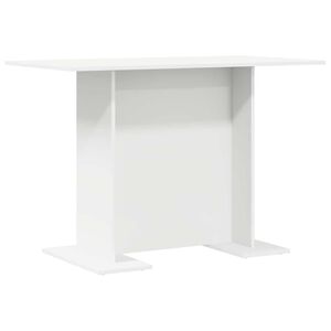 vidaXL Ēdamgalds Balts 110 x 60 x 75 cm Inženierijas koks