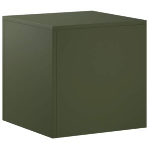 vidaXL Augu statīvs Olīvu zaļ&scaron; 40 x 40 x 40 cm Novecināts tērauds