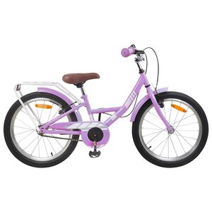 vidaXL Bērnu Velosipēds 18 Collas 5-7 gadiem Violeta