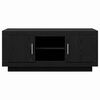 vidaXL Televizora skapī&scaron;a Melns ozolkoks 102 x 35 x 45 cm